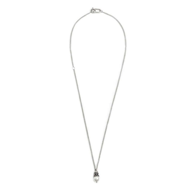 Collana catena grumetta con pendente - Gioielleria Fondente