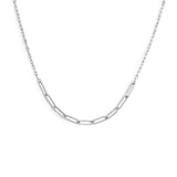Collana catena lip cable e centrale a catena cable con texture