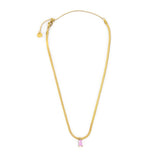 Collana catena snake con zircone baguette - Gioielleria Fondente