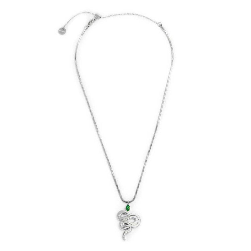 Collana catena snake quadrata con serpente pendente - Gioielleria Fondente