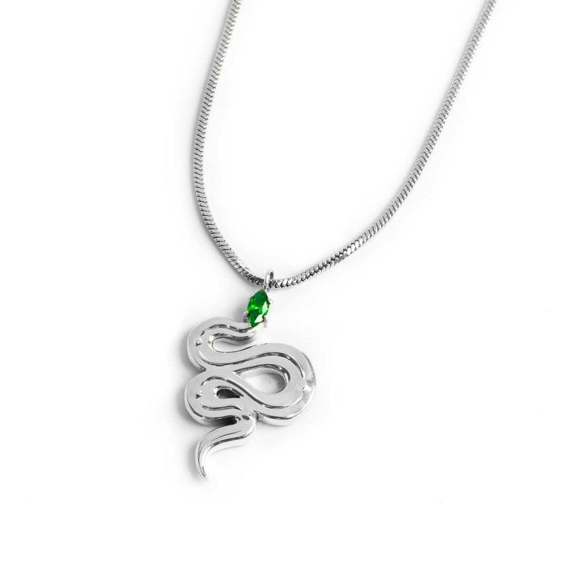 Collana catena snake quadrata con serpente pendente - Gioielleria Fondente