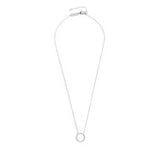 Collana cerchio 1,4cm con zirconi bianchi