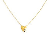 Collana con cuore irregolare centrale
