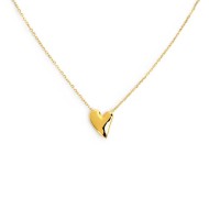 Collana con cuore irregolare centrale