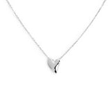 Collana con cuore irregolare centrale