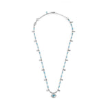 Collana con occhio pendente ed elementi di ematite sfacetttata