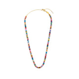 Collana con perline colorate a ciambella