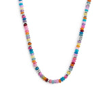 Collana con perline colorate a ciambella