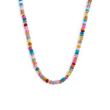 Collana con perline colorate a ciambella