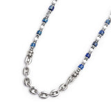 Collana con rondelle in sodalite ed elementi in ematite - Gioielleria Fondente