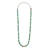 Collana con sfere malachite e occhio di tigre - Gioielleria Fondente