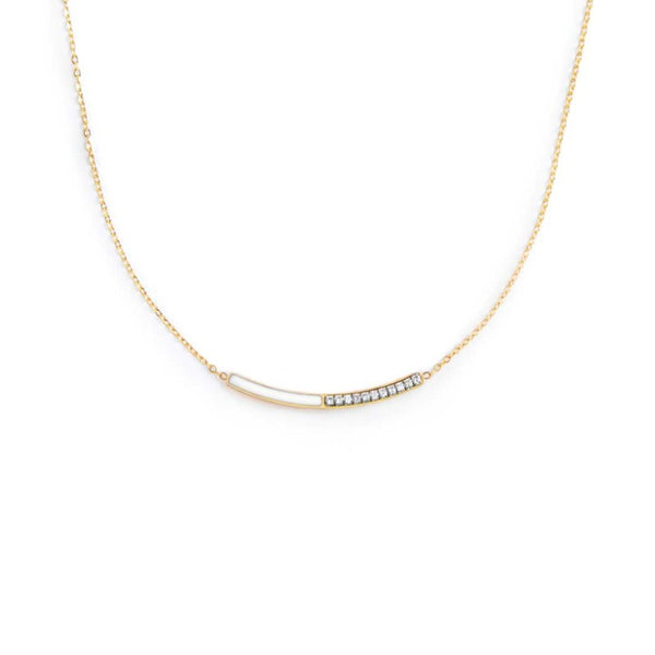 Collana con zirconi e smalto