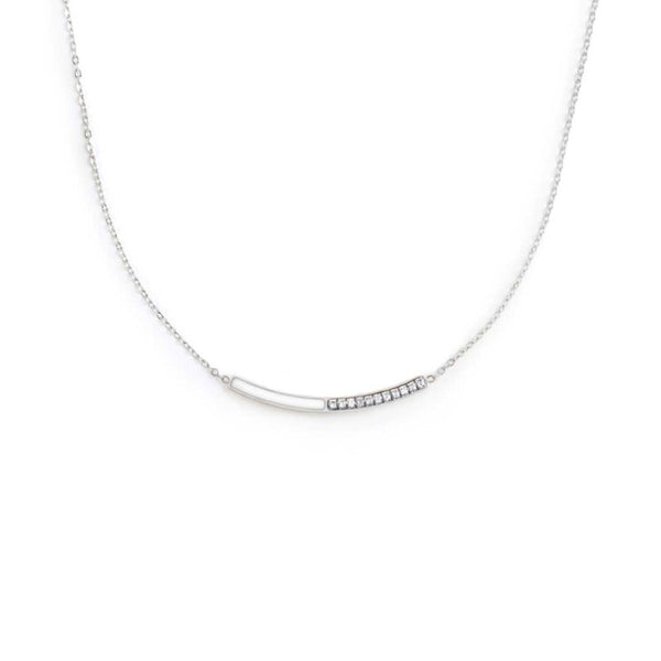 Collana con zirconi e smalto