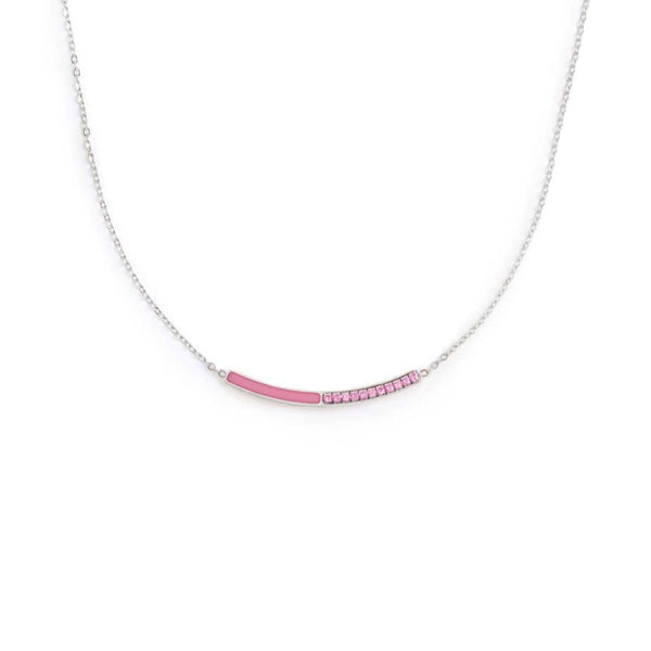 Collana con zirconi e smalto