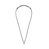 Collana cordino cerato con anello centrale