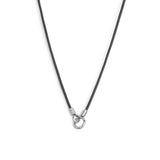 Collana cordino cerato con anello centrale
