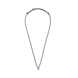Collana cordino cerato con anello centrale