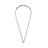 Collana cordino cerato con anello centrale