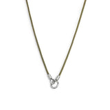 Collana cordino cerato con anello centrale