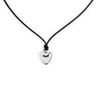 Collana cordino con cuore