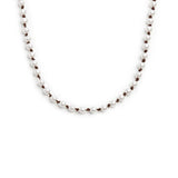 Collana cordino marrone con perle - Gioielleria Fondente