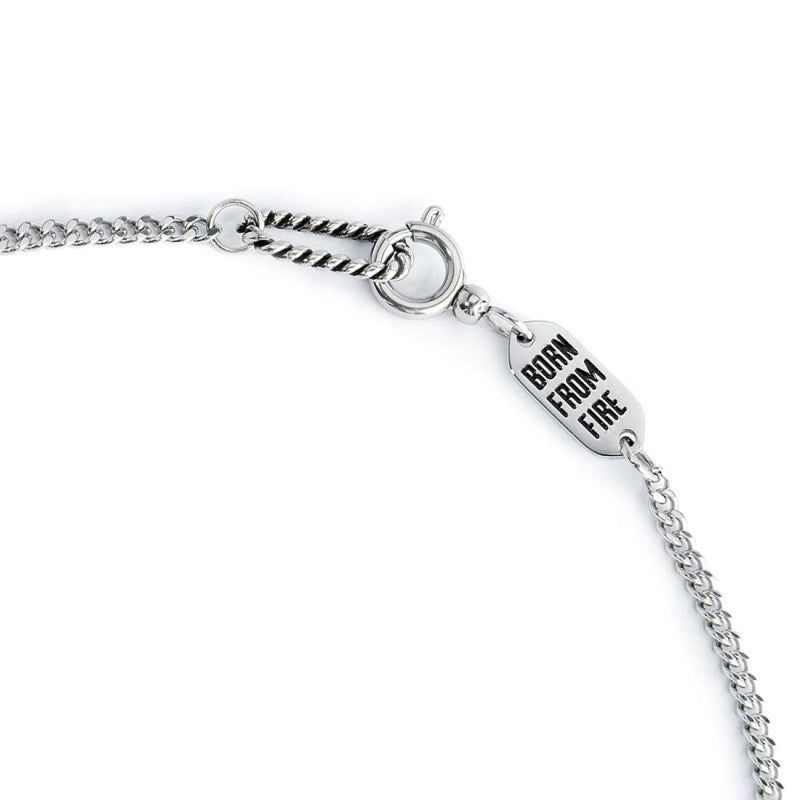 Collana corno pendente e pietra lavica