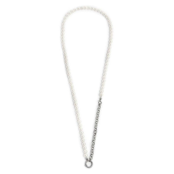 Collana perle con catena a sfere - Gioielleria Fondente