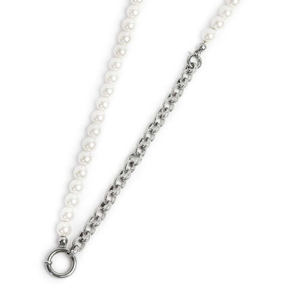 Collana perle con catena a sfere - Gioielleria Fondente