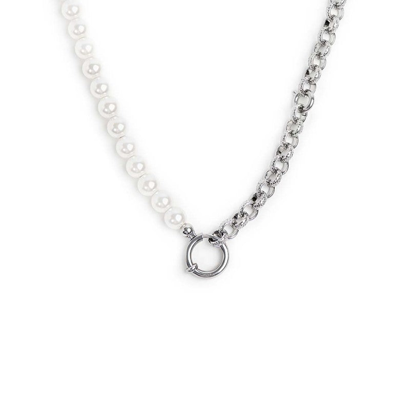 Collana perle con catena a sfere - Gioielleria Fondente