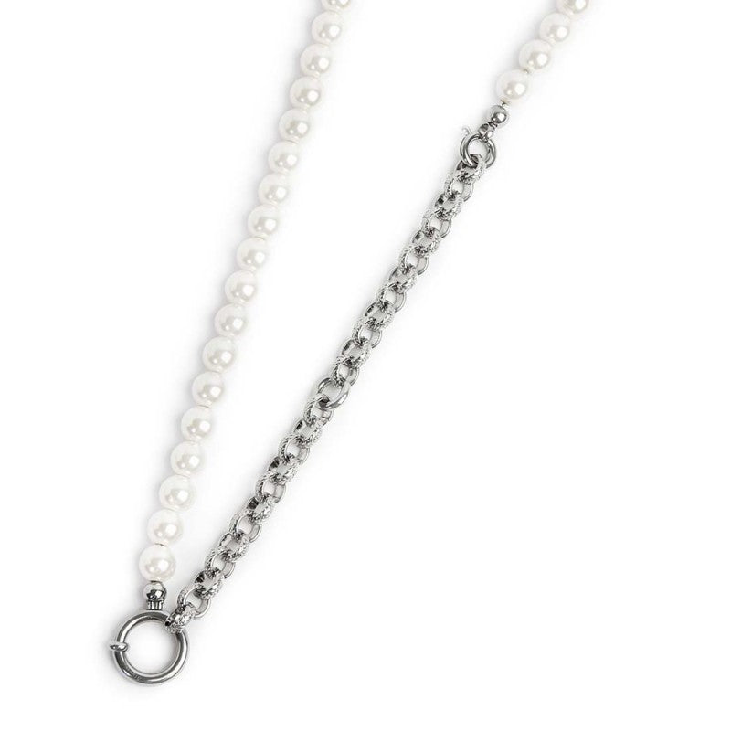 Collana perle con catena a sfere - Gioielleria Fondente
