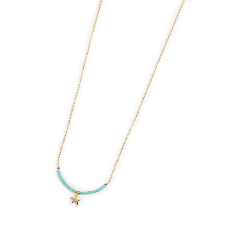 Collana stella marina e miyuki