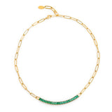Collana tennis centrale cristalli baguette - Gioielleria Fondente