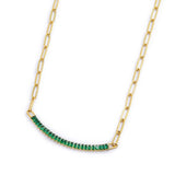 Collana tennis centrale cristalli baguette - Gioielleria Fondente