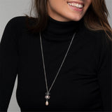 Collana d'Argento con Perla Rosa - Gioielleria Fondente