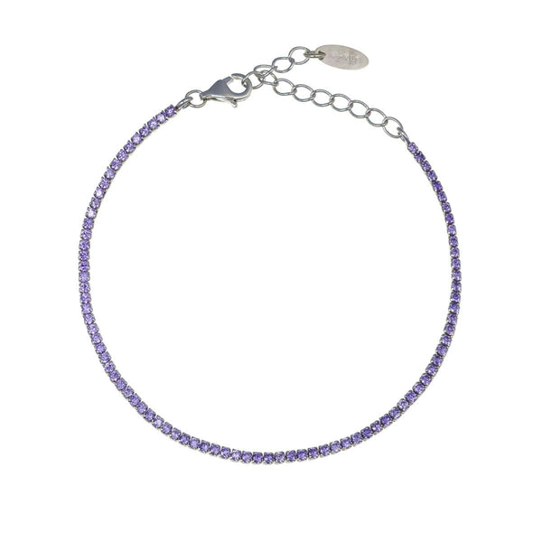 Bracciale Tennis Mania con Zirconi Viola