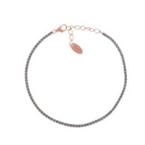 Bracciale Tennis Mania Rosé con Zirconi Acquamarina