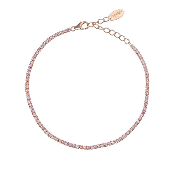 Bracciale Tennis Mania Rosé con Zirconi Rosa