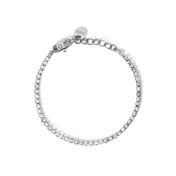 Bracciale in acciaio 316L cristalli