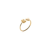 Anello Les Petits con sagoma bimba e cuore