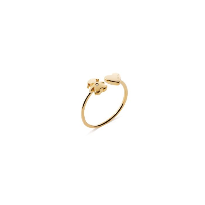 Anello Les Petits con sagoma bimba e cuore