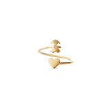 Anello contrariè Les Petits con sagoma bimba e cuore