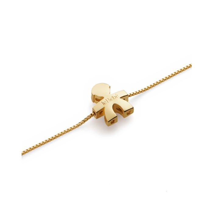 Bracciale i tesorini con sagoma bimbo in oro giallo