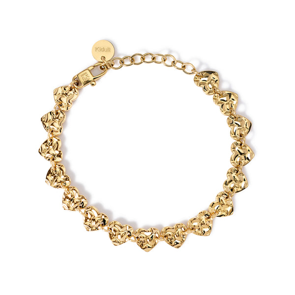 Bracciale in acciaio 316L PVD giallo
