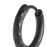 Orecchino a cerchio 1,5 cm trama diamantata