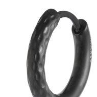 Orecchino a cerchio 1,5 cm trama diamantata