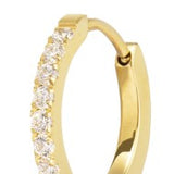 Orecchino a cerchio 1.6cm con zirconi
