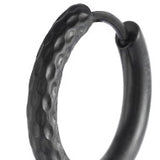 Orecchino a cerchio 1,7 cm trama diamantata
