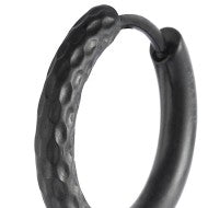 Orecchino a cerchio 1,7 cm trama diamantata