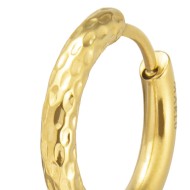 Orecchino a cerchio 1,7 cm trama diamantata