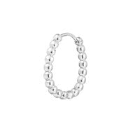 Orecchino a cerchio 1,9 cm trama con sfere